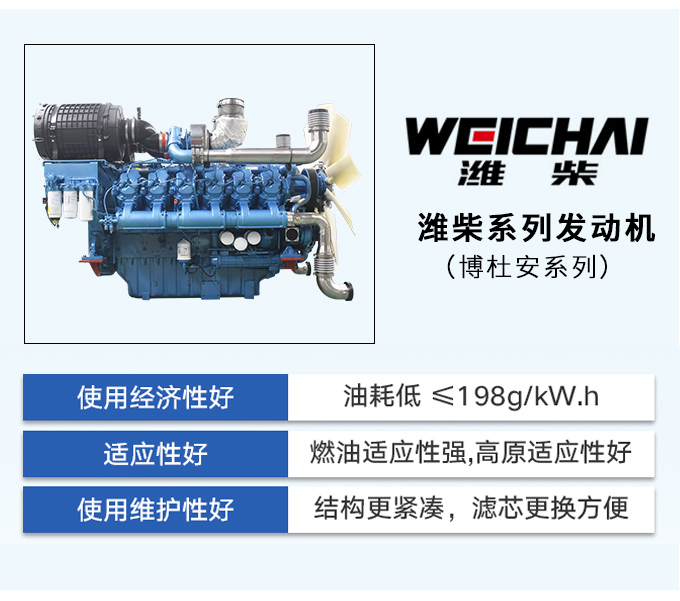 潍柴股份600kw柴油发电机组厂家直销四保护