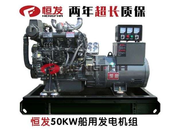 潍柴50kw船用柴油发电机组船机