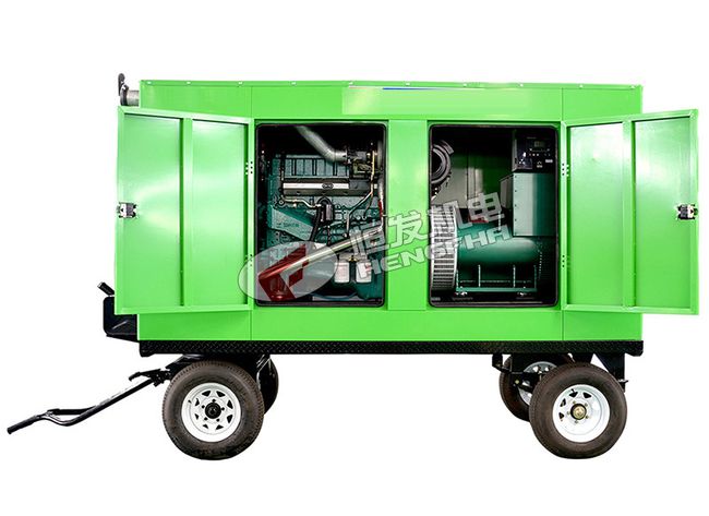 300kw玉柴移动拖车柴油发电机组出厂发货
