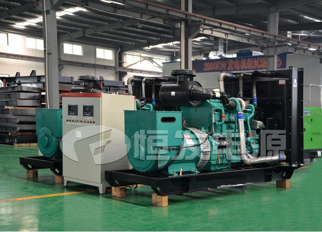 2台250kw康明斯柴油发电机组并机试机完成