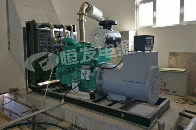 500kw康明斯柴油发电机组就位调试完成